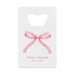 Pink Bow Girly Aesthétique Bachelorette Party Favo