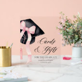 Pink Bow Grad Party Graduate Cartes et cadeaux (Mariage)
