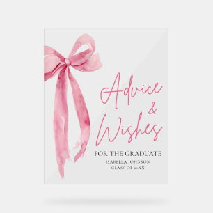 Pink Bow Grad Party Graduation Conseils et souhait