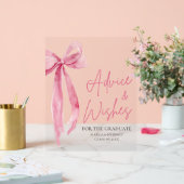 Pink Bow Grad Party Graduation Conseils et souhait (Mariage)