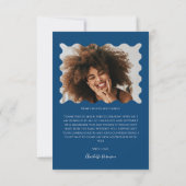 Pink Bow Graduation Party Bedankkaart (Achterkant)