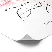 Pink Bow Graduation Sign Poster (Hoek)