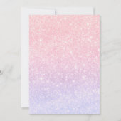 Pink Bow Hier is het Scoop Ice Cream Baby shower Kaart (Achterkant)