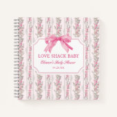 Pink Bow Love Shack Baby shower livre d'or (Devant)