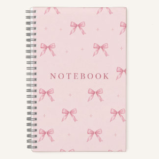 Pink Bow Notebook – A5 Dotted Journal
