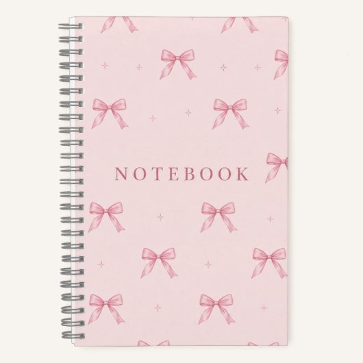 Pink Bow Notebook – A5 Dotted Journal (Recto)