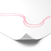 Pink Bow Nurse Afstuderen Hydration Station Sign Poster (Hoek)