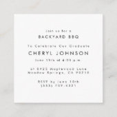 Pink Bow Party Invitation Enclosure Card (Dos)