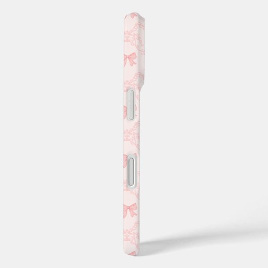 Pink Bow Pattern Case-Mate iPhone Case (Achterkant / Rechts)