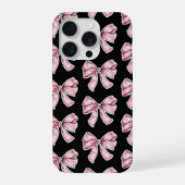 Pink Bow Pattern Phone Case (Verso)