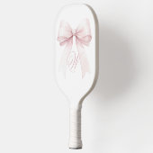 Pink Bow Pickleball Paddle - Monogram cadeau voor  (Links)
