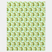 Pink Bow Pickles Fleece Deken (Voorkant)