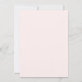 Pink Bow Pumpkin Floral Baby Shower Kaart (Achterkant)