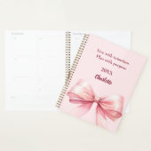 Pink bow quote 2026 planner (Display)