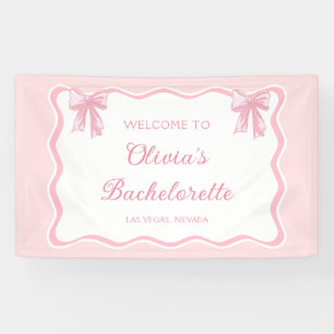 Pink Bow Shes Tying the Knot Bachelorette Party Spandoek