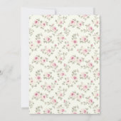 Pink Bow Sweet 16 Coquette Birthday Invitation (Dos)