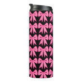 Pink Bow Thermal Tumbler Thermosbeker (Geroteerd rechts)