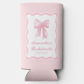 Pink Bow Tying The Knot Bachelorette Party (Achterkant)