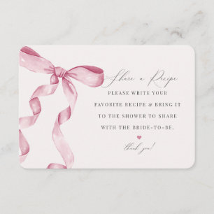 Pink Bow Tying the Knot Deel een recept invoegen Informatiekaartje
