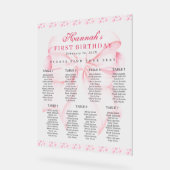 Pink Bow Valentine Carnet de sièges cardiaques Acr (Angle)