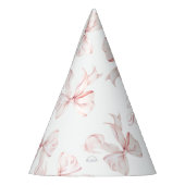 Pink Bow Verjaardag Pet Feesthoedjes (Links)