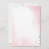 Pink Bow verjaardagsfeestje uitnodiging (Achterkant)