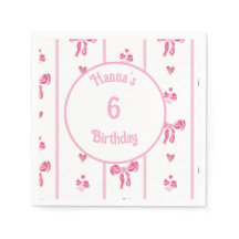 Pink Bow Vertical Stripe - preppy coquette