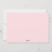 Pink Bow Wreath Christmas Feestdagenkaart (Achterkant)