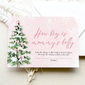 Pink Bows Christmas Hoe groot is het buikspel van Kaart