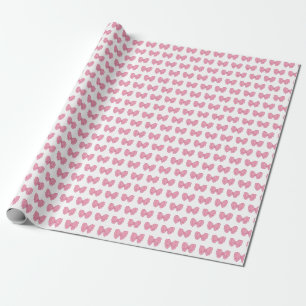pink bows girly gift wrapping paper cadeaupapier