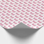 pink bows girly gift wrapping paper cadeaupapier (Hoek)