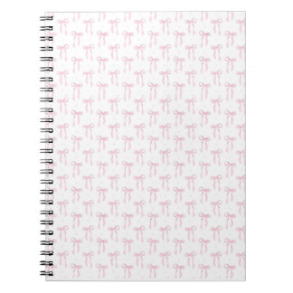 Pink Bows Pattern Notitieboek