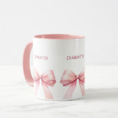 Pink bows script name mok (Voorkant links)