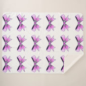 Pink Bows Sherpa Deken (Voorkant (horizontaal))