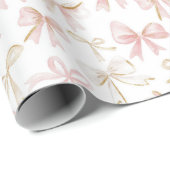 Pink Bows Verjaardag Cadeaupapier (Rol Hoek)