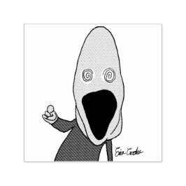 Pink brainwashed puppet pointing  zelfinktende stempel