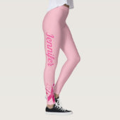 Pink Breast Cancer Support Ribbon Leggings NOM (Droite)
