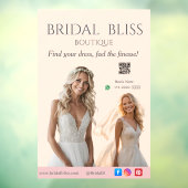 Pink Bridal Bliss Celebrate Love Happiness Wedding Raamsticker (Vel 3)