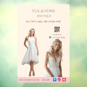 Pink Bridal Bliss Celebrate Love Happiness Wedding Raamsticker (Vel 3)