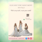 Pink Bridal Bliss Celebrate Love Happiness Wedding Raamsticker (Vel 3)