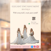 Pink Bridal Bliss Celebrate Love Happiness Wedding Raamsticker (Vel 2)