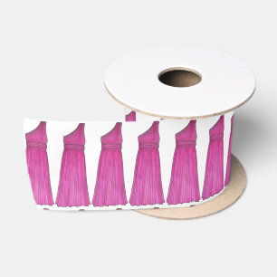 Pink Bridesmaid Dress Weddenschap Bridal Partij Lint