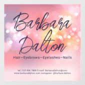 Pink Bright Bokeh Raamsticker (Vel)