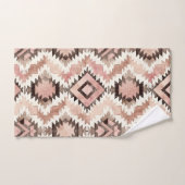 Pink Brown Cowgirl Southwestern Tribal (Serviette à main)