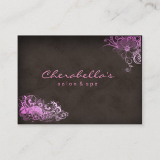 Pink Brown tendance Salon Spa carte de rendez-vous