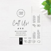 Pink Brows Aftercare PMU Brow Instructions Card (Bureau)