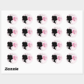 Pink Bubblegum Dream Candy Sweet 16 Celebration   Ronde Sticker (Vel)