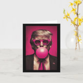 Pink Bubblegum Graphic Kaart (Gele Bloem)