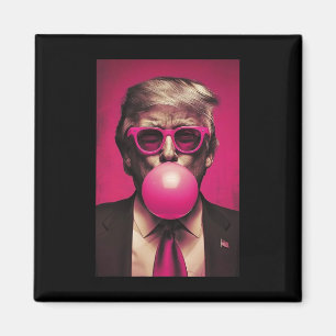 Pink Bubblegum Graphic Magneet
