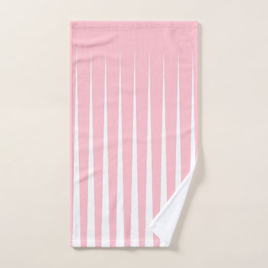 Pink Bubblegum Plat Triangle Design Serviette (Serviette à main)